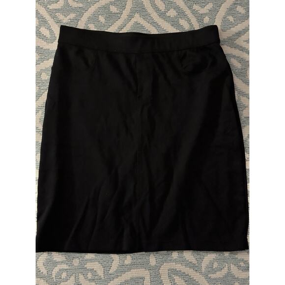 Max Edition Womens Skirt Pencil Black Short Mini Above Knee Career Size Medium M - Picture 2 of 7